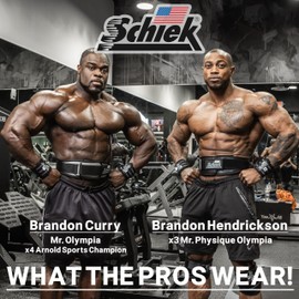 Schiek Sports 3004 Carbon Fiber Lifting Belt - Power Lifting Gym Belts for Lower Back Support