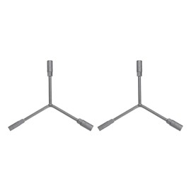 HARFINGTON 2pcs Y-Shaped 3 Way Socket Wrench 10mm 12mm 14mm Long Arm Y-Type 6-Point Inner Hexagon Spanner Bike Hex Wrench Torque Spanner for Bicycle Cycling Repair Hardware Tools, Grey