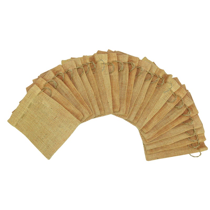 Cotton Craft - 24 Pack - Jute Burlap Gift Bags
