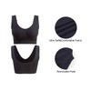 Lemef 2-Pack Seamless Sports Bra Wirefree Yoga Bra with Removable