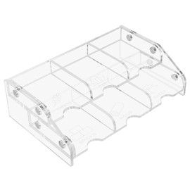 Acrylic Magnetic Card Tray Organizer, Resource Card Holder Compatible with Catan Settlers Board Game 2 Shelf