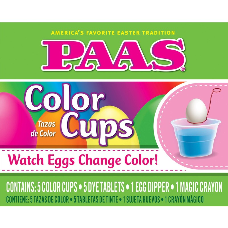 PAAS Easter Egg Coloring Cup Kits - 6 Pack