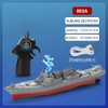 Remote Control Warship RC Military Battleship, 2.4GHz Remote Control Boat