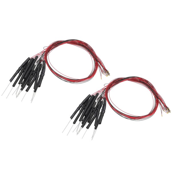 PATIKIL 0402 Pre-Wired Micro LED, 24 Pcs 3-6V Pre-soldered Mini