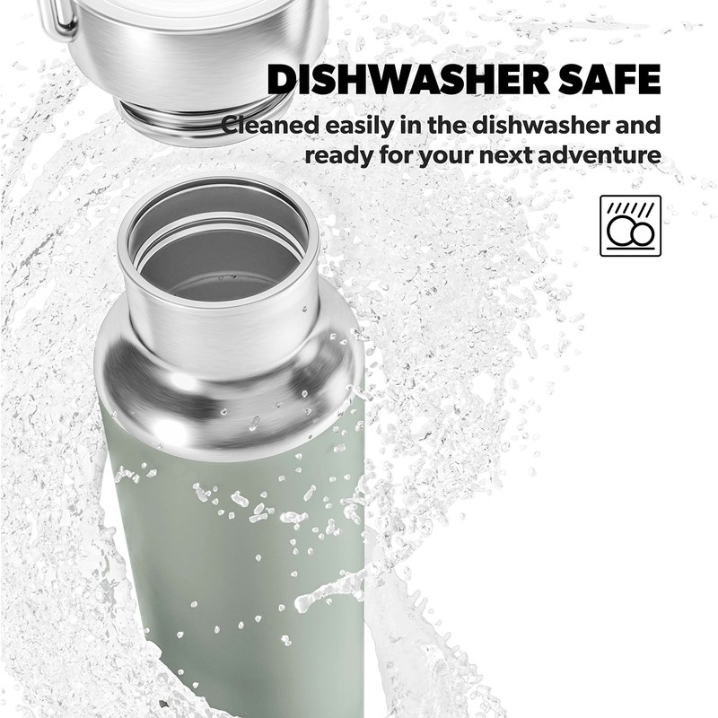 Dometic Stainless steel insulated bottle (16 oz, Moss)