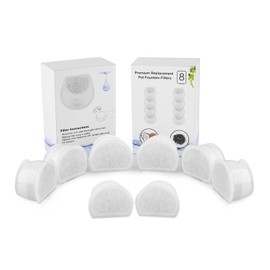 Ersatzfilter für PetSafe Drinkwell, 8 Pack Ersatz Aktivkohlefilter Haustier Trinkbrunnen Filter für PetSafe Drinkwell Avalon,Pagoda,2 Gallon,Sedona and Seascape Seaside Butterly Katzenbrunnen