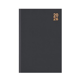 Sixstore 2026 Diary A4 Week to View Colour Fashion A4 WTV Year Planner Desk Ribbon Marker, Black