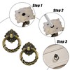 JINXM 10pcs Vintage Pull Ring Antique Pull Handles Knobs for