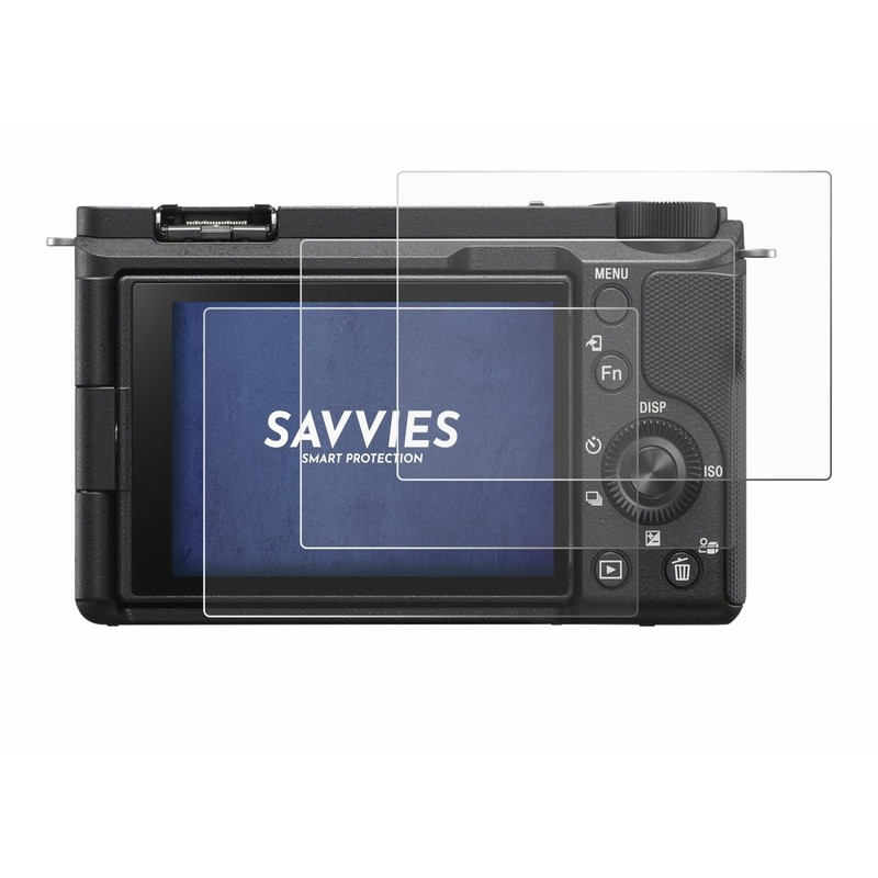 Savvies 6 Pack Screen Protector compatible with Sony Alpha ZV-E10
