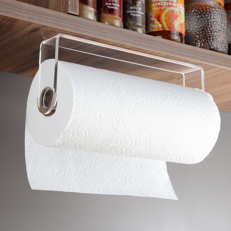 ZUNTO Wall Mounted Paper Towel Holder with Shelf for Garage,