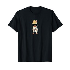 Funny Pony Wearing Sunglasses Playing Flute T-Shirt