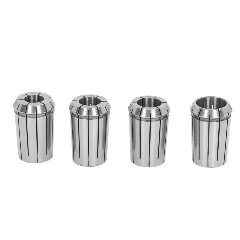 4PCS OZ25 Collets with Wrench Spring Steel Cutting Collet Set