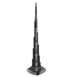Tyenaza Burj Khalifa Model, Dubai Souvenir, 1:4600 Building in Miniature, Mental Alloy Material, Miniature Dubai Tower Tower Ornaments 7.1 Inch Crafts for Office Home Decor