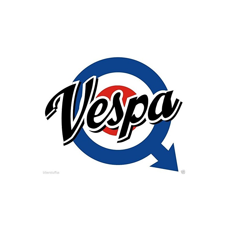 Vespa Logo Scooter Bumper Sticker Helmet Sticker Laptop Sticker