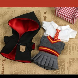 17cm Doll Clothes Accessories Outfits: 5 Piece Set Fashion Clothing Accessories Replacement for bubu Monster Doll, Have a Seat Clothes Set Birthday Gift for Fans Magic School Style Cosplay (No Doll)