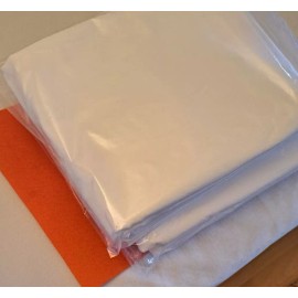 Garnier Thiebaut SET of 2 Garnier Thiebaut Percale White Queen Flat Bed Sheets Cool 100% Cotton