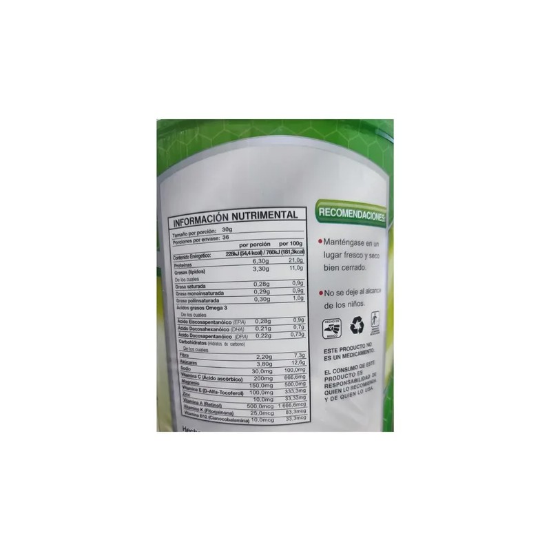Clorofila Mix Bebida Con Chía Espirulina Omega Magnesio 1.1k