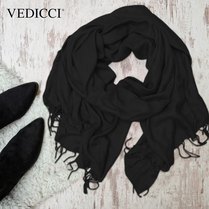 Vedicci Pashmina para Mujer con Acabado Suave y Ligero -