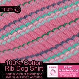 Elevate Your Pet's Comfort and Fashion: Premium 100% Cotton Rib Dog Shirt Vest for Small Breeds Like Chihuahuas, Yorkies, and Puppies .Year-Round Style with Tank-Style Puppy Attire Purple XX-Small