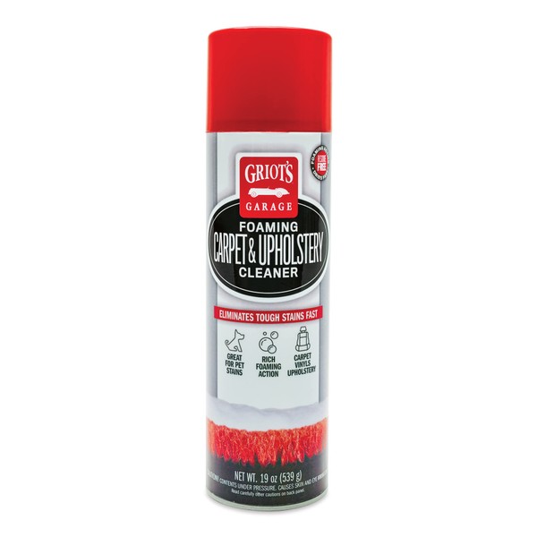 Griot's Garage 11298 Foaming Carpet & Upholstery Cleaner 19oz