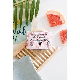 Lavender Rose Grapefruit Sha mpoo and Conditioner Bar set- Handmade in Devon UK (SW England)