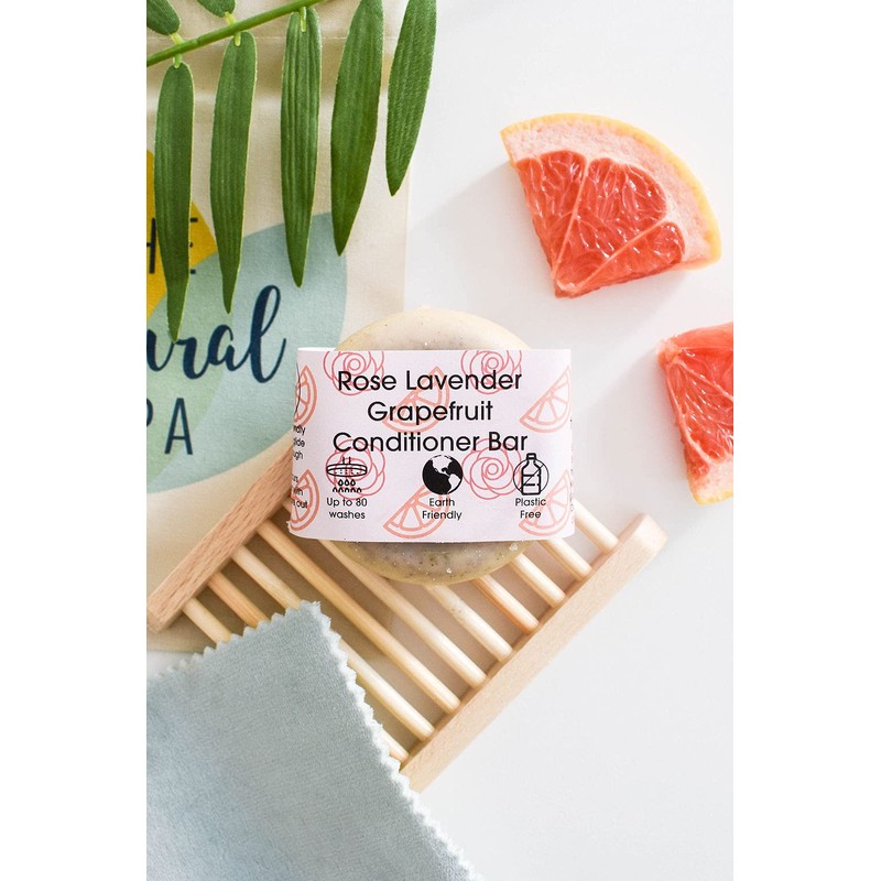 Lavender Rose Grapefruit Sha mpoo and Conditioner Bar set- Handmade