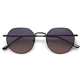 SOJOS SJ1157 Retro Sunglasses Men Women Polarised Vintage UV400 Protection Unisex Glasses, Multicolor Lens