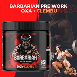 Pre ENTRENO BIOTECKPHARMA Barbarian Oxa y Clem 350 gr rinde 35 servicios