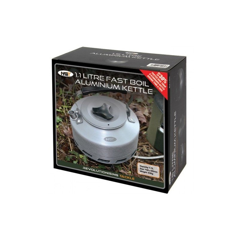 NGT Unisex's Fast Burn' Aluminium Kettle, Gunmetal, 1.1 Litre