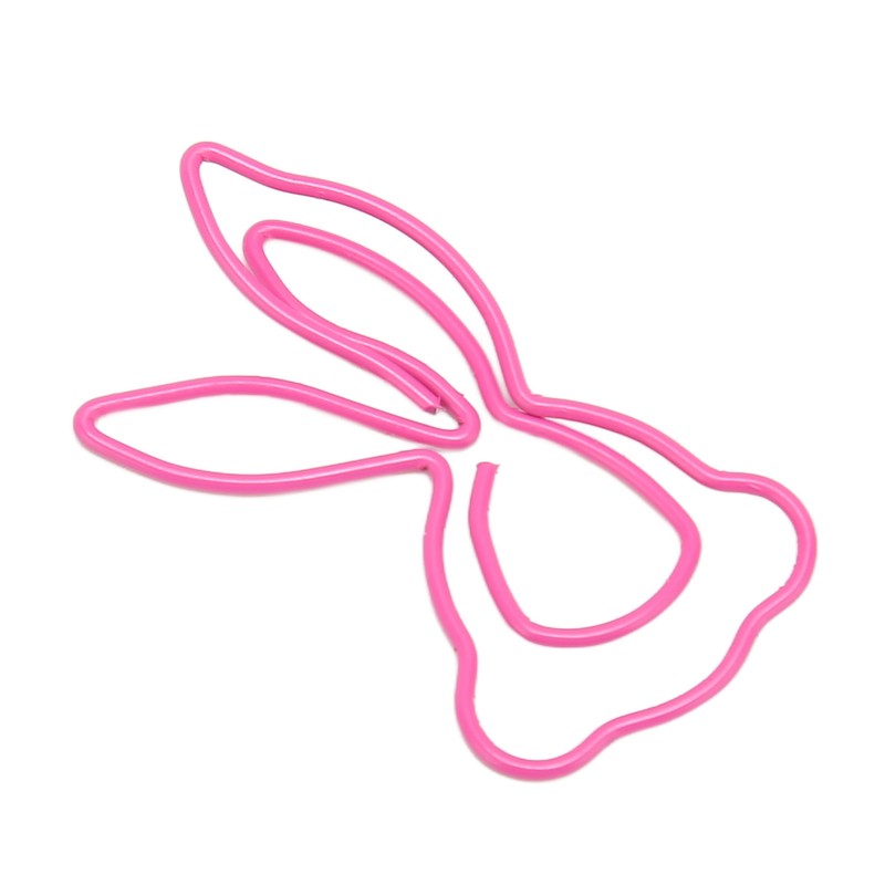 100Pcs Kids Paper Clips Bunny Style Strong Metal Exquisite Color