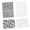 Outanaya 4 Sets Geometric Pattern Nail Wraps Press on Nails