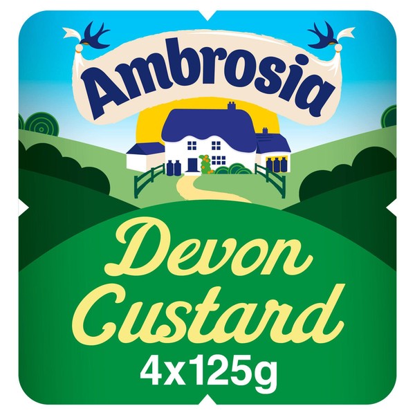 Ambrosia Devon Custard Pot, 4 X 125g