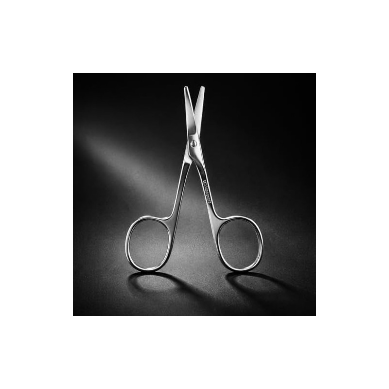 Tijeras para Vello Nasal de Acero Inoxidable – Tijeras de