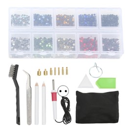 Hotfix Applicator Set Simple Operation Hotfix Rinestones Applicator Tools for Crafts Leather Clothes 110‑240V EU Plug