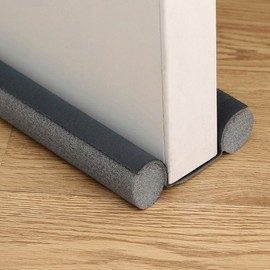 Window & Door Draft Blocker Gap Sealer Windproof Strip Grey Weatherstrip 5ea