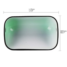 Newrays Jade Green Glass Bankers Bright Lamp Cover Bankers Lamp Glass Shade Cased Replacement lampshade Size L15 cm W9.5 cm