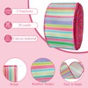 Wired Easter Ribbon 2.5 Inch x 20 Yards,Colorful Canvas Fine