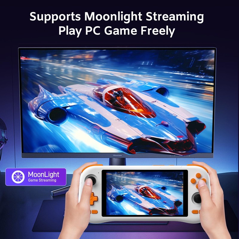 kinhank K56 Retro Handheld Game Console, Support 16000+ Games, Equipped