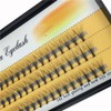 BODERMINCER 10 Root 60pcs Black Handmade False Eyelashes Natural Long