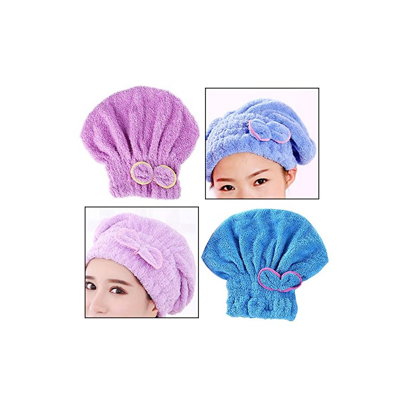 2 toallas de microfibra para secar el cabello, turbante ultra