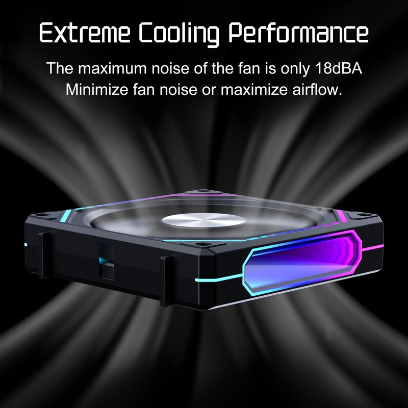 DS Wireless Assembly 360 Case Fan, 120MM LED Fan Compatible