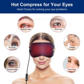 GRAPHENE TIMES Warming Eye Mask 3 Temperature Control Warm Therapeutic to Improve Blepharitis and Dry Eyes
