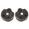 2PCS Brass Differential Covers Front Rear Axle Diff Cover Replacement