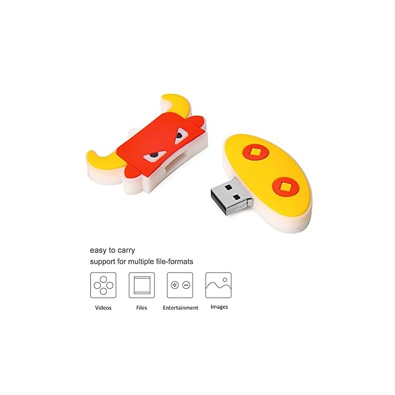 BORLTER CLAMP 32 GB USB Flash Drive Cute Bull Pattern