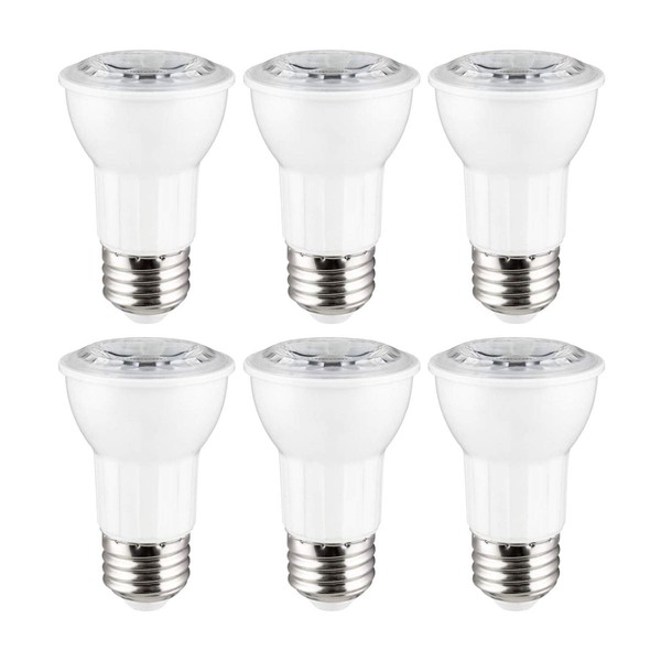 SUNLITE 40385-SU LED PAR16 Light Bulb 10 watts (75W Equivalent), 500 Lumens, Medium (E26) Base, Dimmable, ETL Listed, 6 Pack, 27K - Warm White