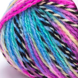 YarnArt Heritage - Hilo de lana abigarrada - Mezcla suave de peso medio para suéteres, cárdigans, bufandas y sombreros - tela cálido de invierno y fibra de ganchillo (342)