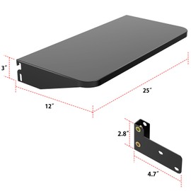 Folding Front Shelf for Traeger Grills BAC362 - Grill Accessories for Pro 22, Pro 575, Ironwood 650, Century 22 Pellet Grills, Ideal for Food Prep and Storage, 25" L x 12" W