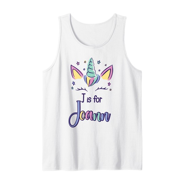 First Name Joann Personalized J Is For Joann Tank Top