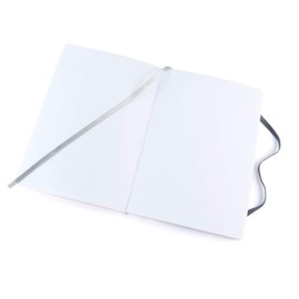 Pentalic 6" x 8" Pocket Sketchbook Traveler Journal, 160 Pages, Metallic Silver