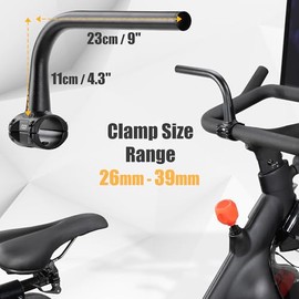 CyclingDeal Un par de extensores de manillar para bicicleta de ejercicio en interiores - Gran accesorio de extensión de manillar para Peloton - Compatible con empuñaduras de manillar de bicicleta